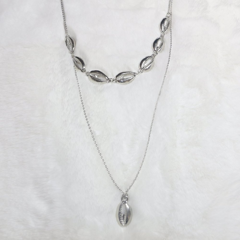 2pk Seashell Necklace | Waffle